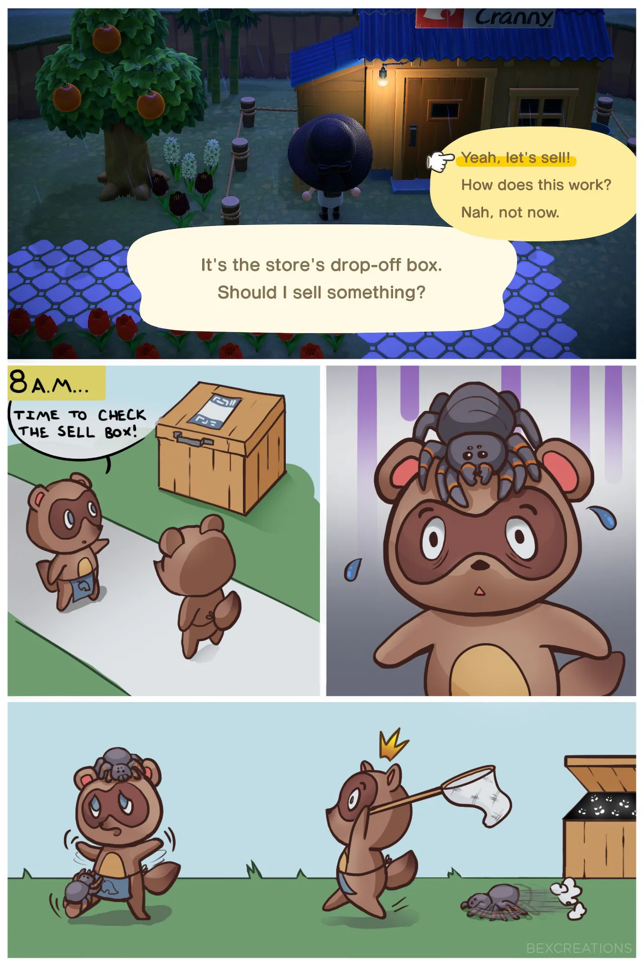 18208 animal crossing tarantula farming 4