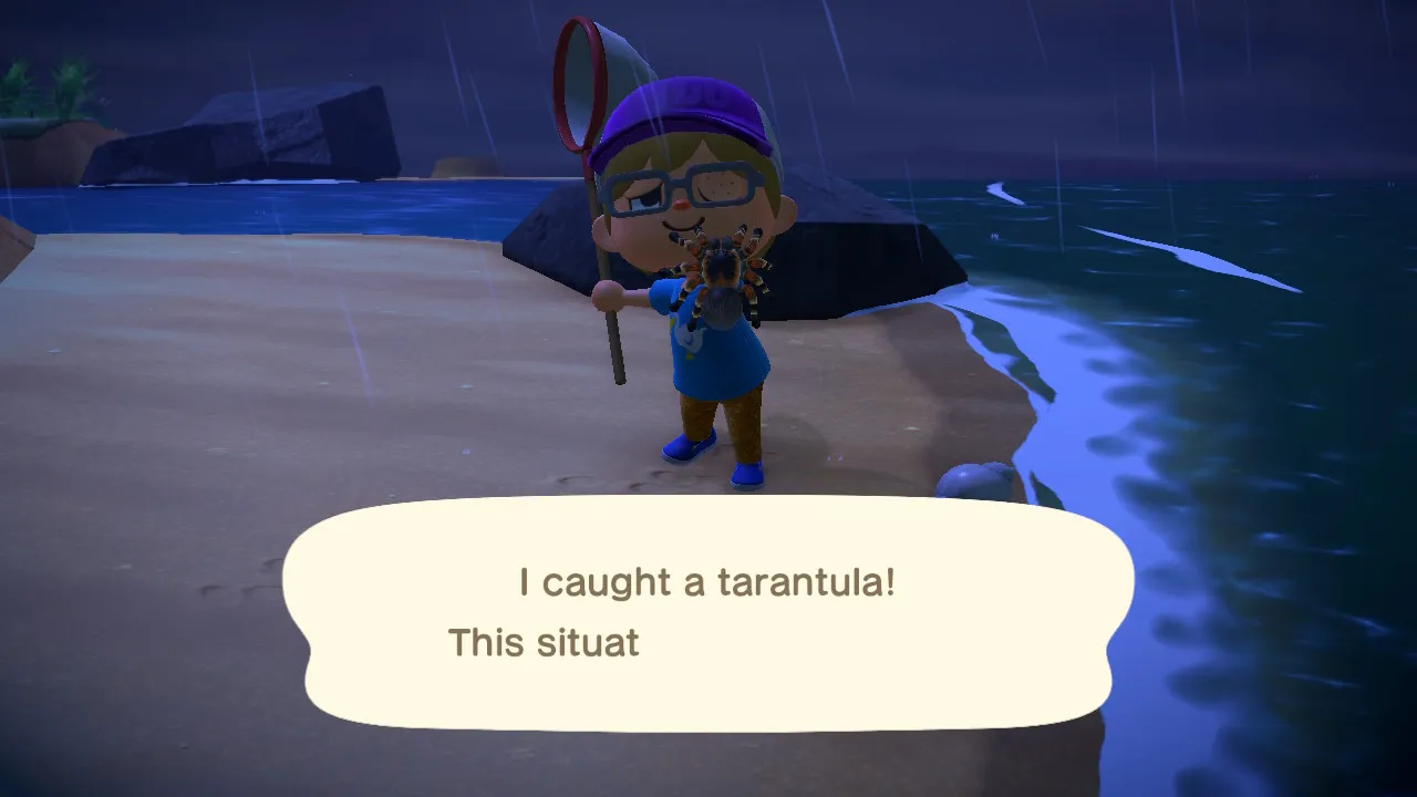 18227 animal crossing tarantula approach